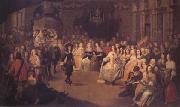 Hieronymus Janssens Charles II Dancing at a Ball at Court (mk25) china oil painting reproduction